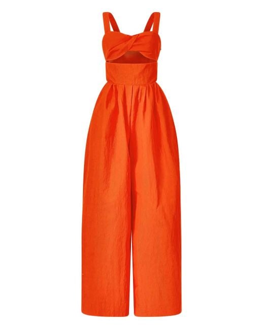 Rosie Assoulin Morning After Jumpsuit Orange