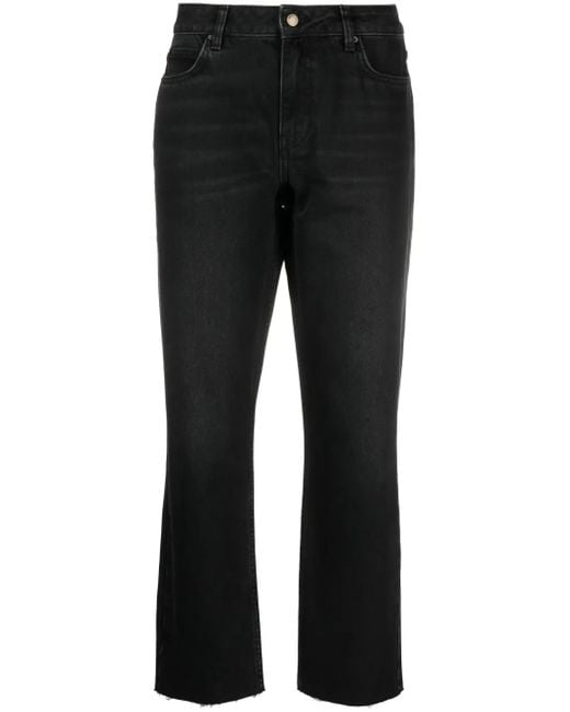 Vaquero capri con parche del logo Ba&sh de color Black