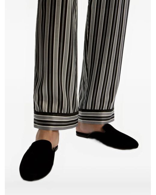 12 STOREEZ Black Mules En Velours