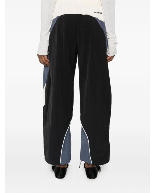 Patrizia Pepe Blue Colourblock Zip-Up Track Pants