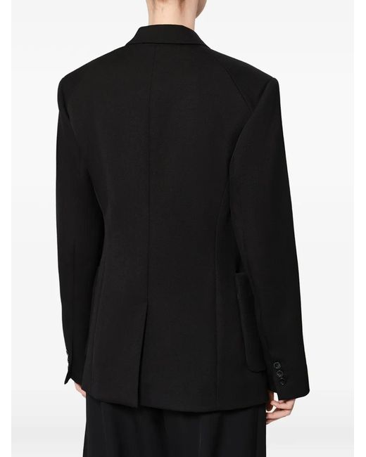 Isabel Marant Black Pomili Tailored Whipcord Wool Jacket