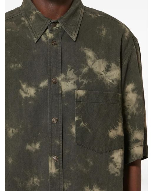 Isabel Marant Green Tabilio Short-Sleeve Shirt for men