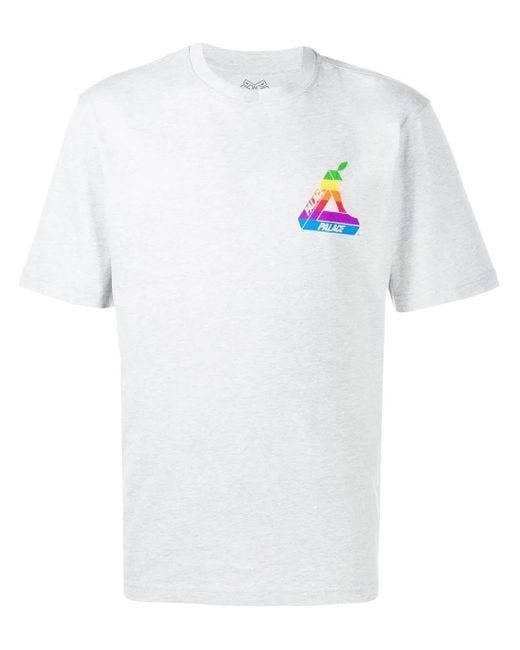 Palace White Jobsworth Logo-Print T-Shirt for men