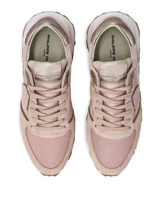 Philippe Model Pink Tropez Haute Lace-Up Sneakers