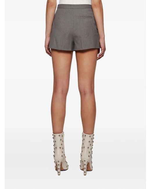 Loulou de Saison Gray Tailored Mini Shorts