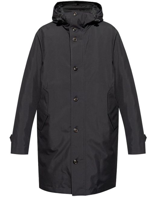 Moncler Black Gialorgues Coat for men