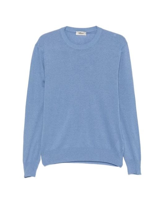 Altea Blue Crew-Neck Sweater for men