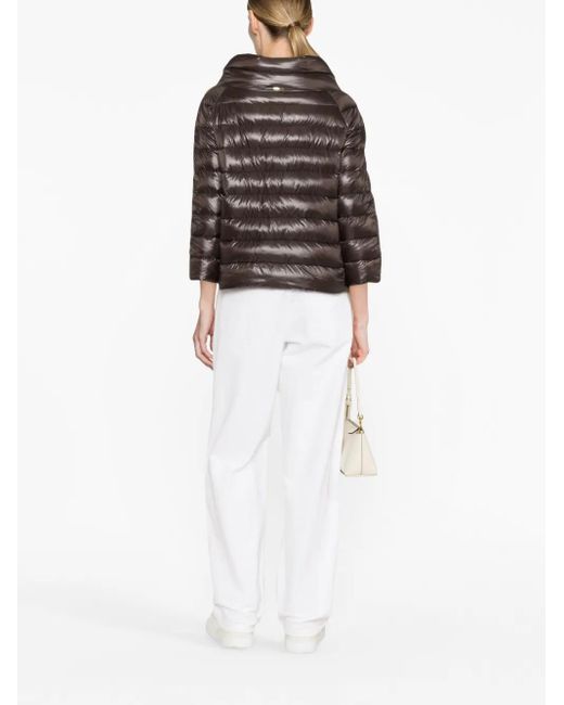 Herno Black High-Neck Puffer Jacket