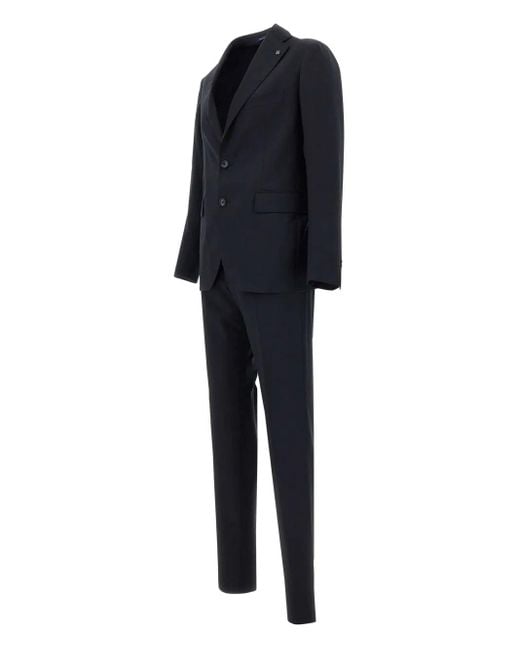 Tagliatore Blue Wool Suit for men