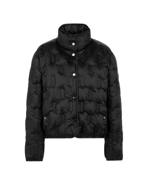 Marc Cain Black Quilted High-Neck Jacket