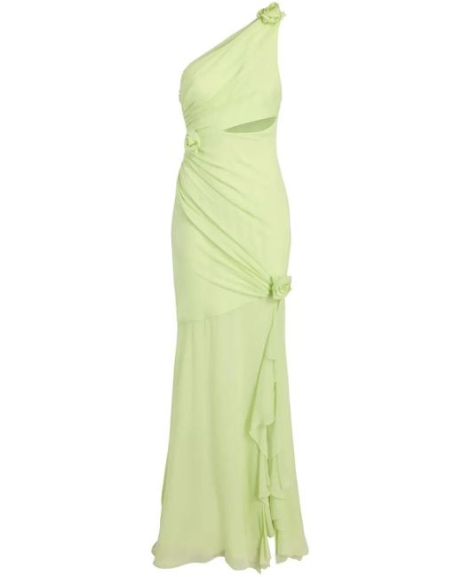 Vestido de fiesta Kaleb de una sola manga Cinq À Sept de color Green