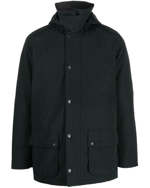 Barbour Corduroy Waterproof Ashby Hooded Jacket in Black for Men | Lyst UK