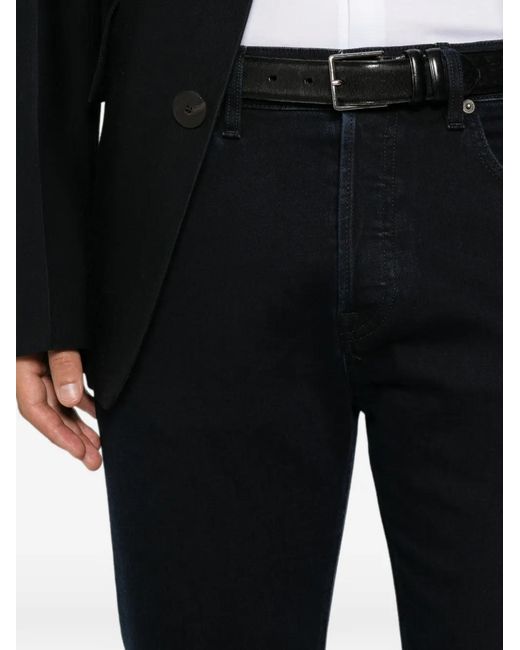 Dondup Black Logo-Patch Jeans for men