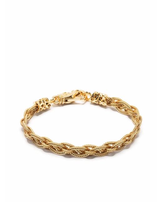 Emanuele Bicocchi Metallic Plated Celtic Braid Bracelet