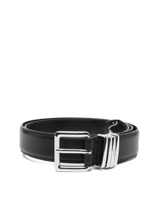 Maje Black Smooth Leather Belt