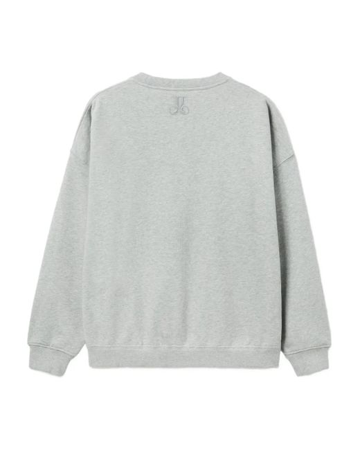 LaDoubleJ Gray Off Court Sweatshirt mit Divine-Stickerei