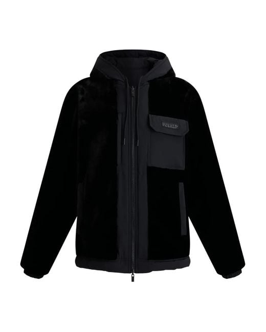 Fusalp Black Hooded Reversible Jacket for men