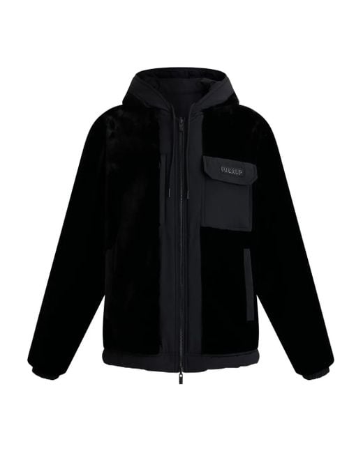 Fusalp Black Hooded Reversible Jacket for men