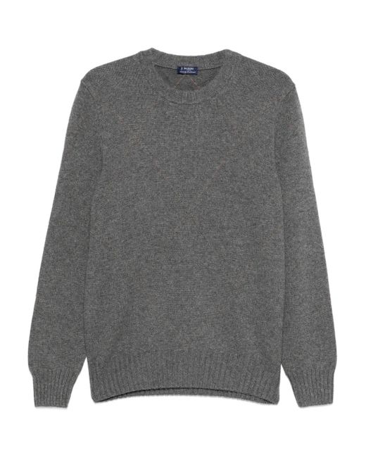 Barba Napoli Pullover mit Rundhalsausschnitt in Gray für Herren