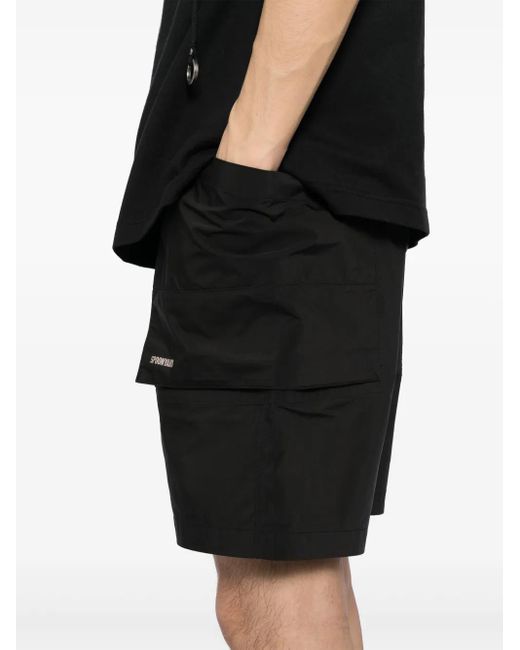 Spoonyard Black Solotex 3D Patch Pockets Shorts