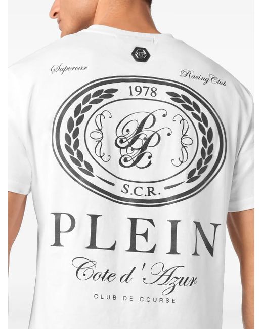 Philipp Plein White Club The Course T-Shirt for men