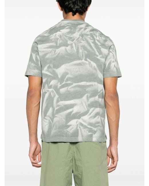 PS by Paul Smith Gray Tie-dye Organic Cotton T-shirt for men