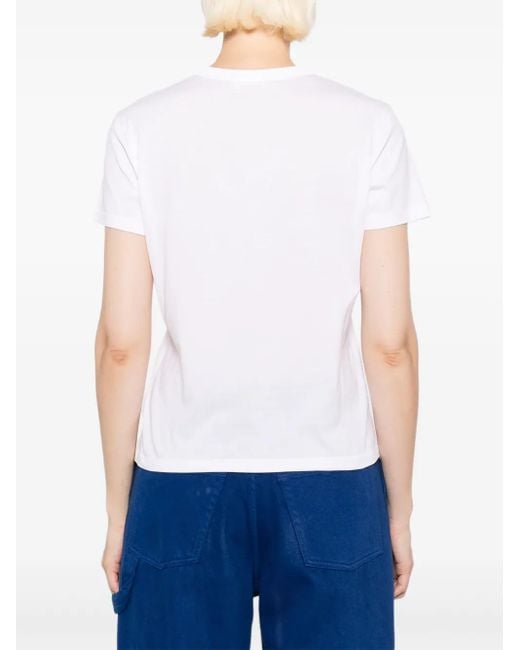 Camiseta con parche del logo Marni de color White