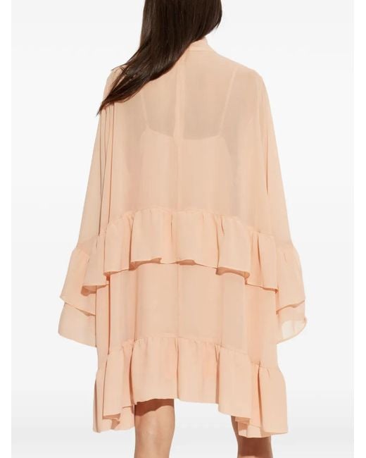 Gestuz Natural Chiffany Ruffled Mini Dress