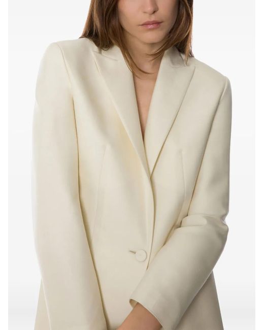 Blazer de vestir con solapas de muesca Alberta Ferretti de color White