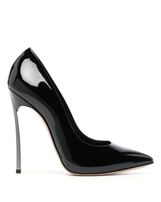 Casadei Blade Tiffany 115mm レザーパンプス Black
