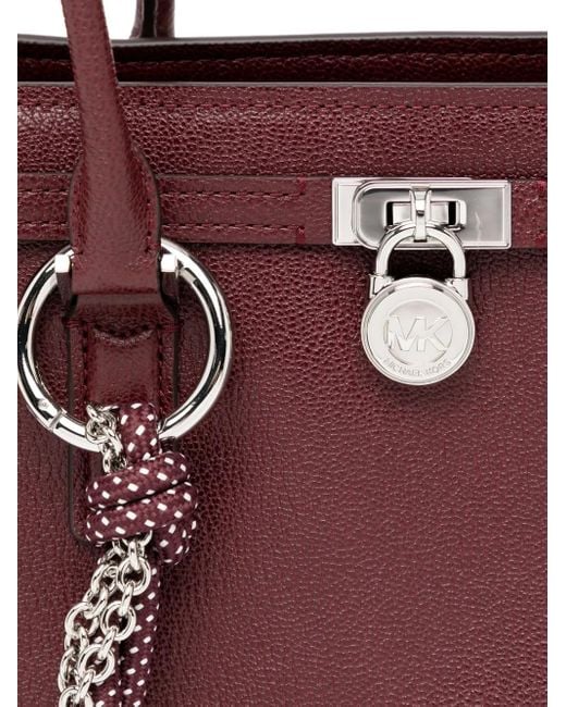 Michael Kors Purple Kleine Hamilton Handtasche