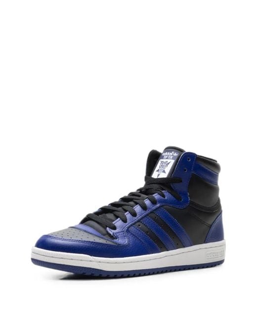 Adidas Blue Top Ten High-Top Sneakers