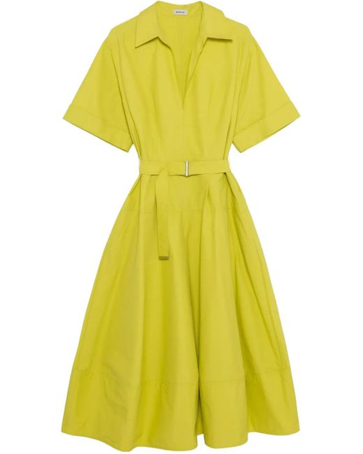 Jonathan Simkhai Yellow Belted Midi Dress