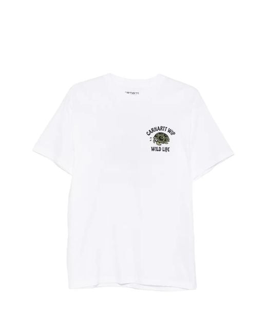Carhartt White Wild Life Graphic-Print T-Shirt for men