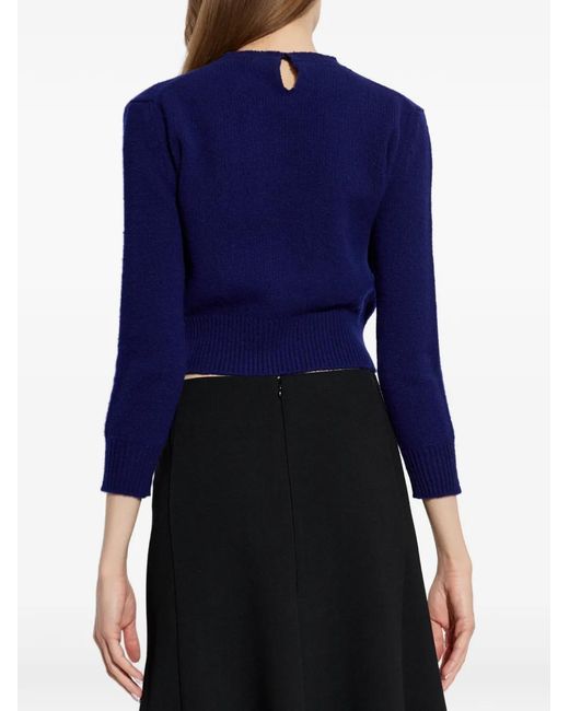 Pull Crop Jil Sander en coloris Blue