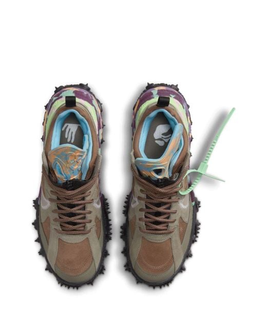 NIKE X OFF-WHITE Multicolor Air Terra Forma Archaeo Brown Sneakers