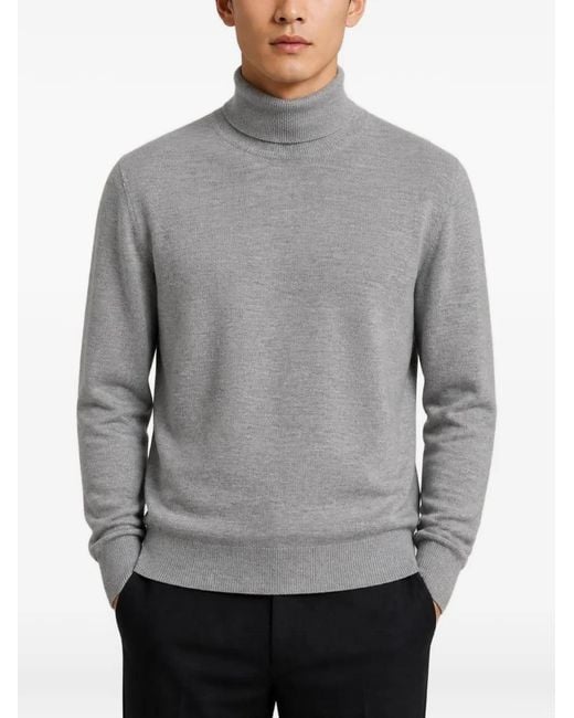 RETORI Gray Roll-Neck Sweater
