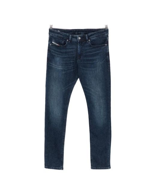 DIESEL Blue 1979 Sleenker Logo-Patch Jeans for men