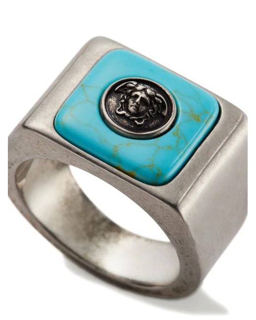 Versace Aura Ring in Black für Herren