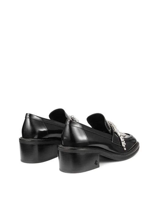 Mocasines Tylor con tacón de 50 mm Jimmy Choo de color Black