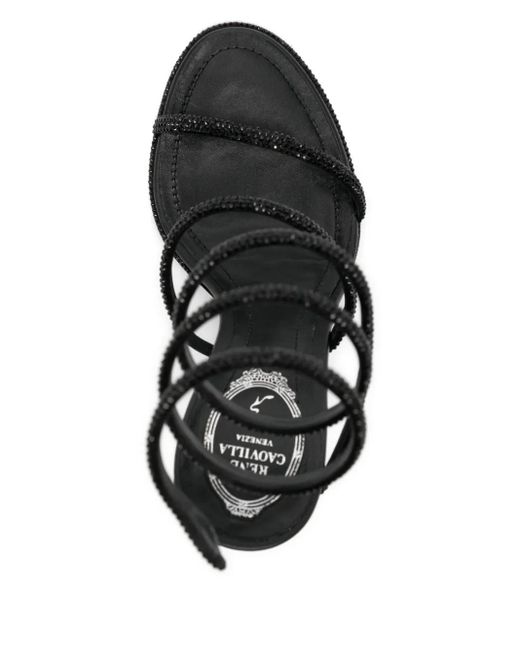 Sandales Cleo 110 Mm Rene Caovilla en coloris Black