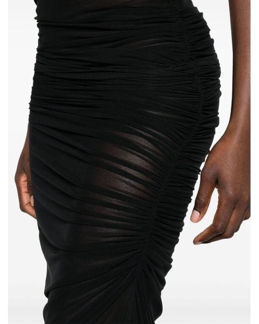 Jean Paul Gaultier Maxi-jurk Met Borduurwerk in het Black