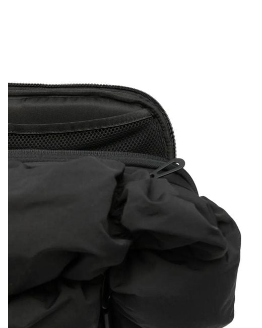 Côte&Ciel Black Drava Quilted Padded Backpack