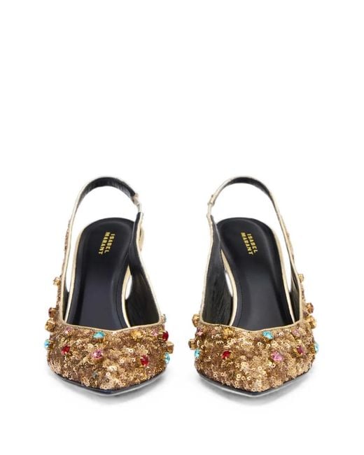 Isabel Marant Metallic Pafya Sequin Pumps