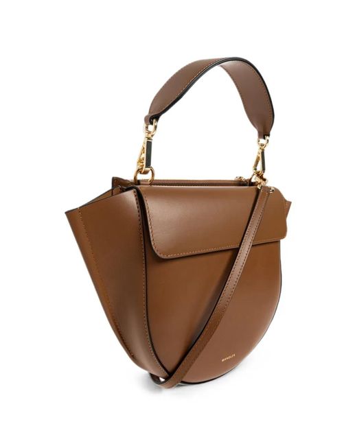 Wandler Brown Hortensia Leather Tote Bag