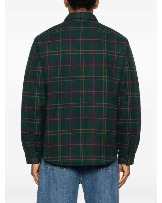 Carhartt Green Plaid Pocket Jacket for men