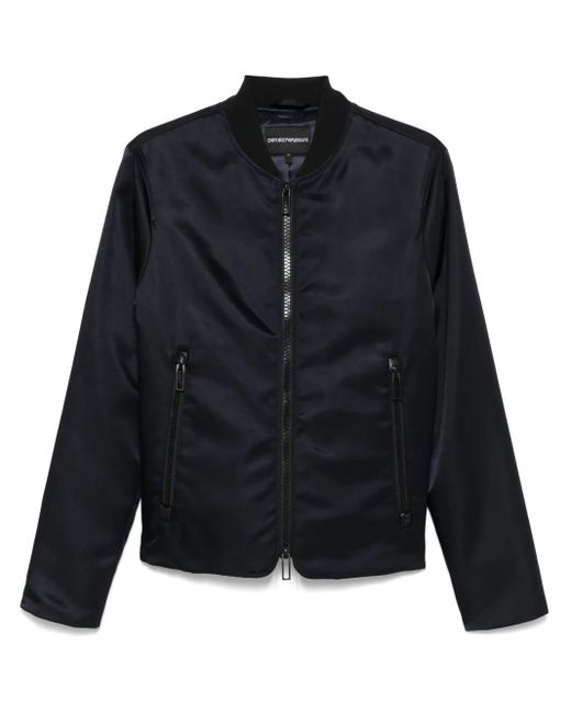 Bomber Con Zip di Emporio Armani in Blue da Uomo