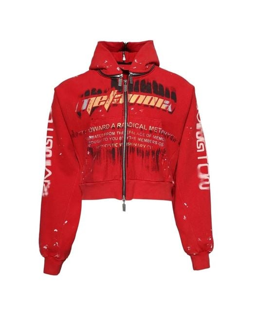RRR123 Red Radical Rose Zip-Up Hooded Jacket for men
