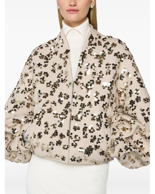 Veste À Ornements De Sequins Genny en coloris Natural