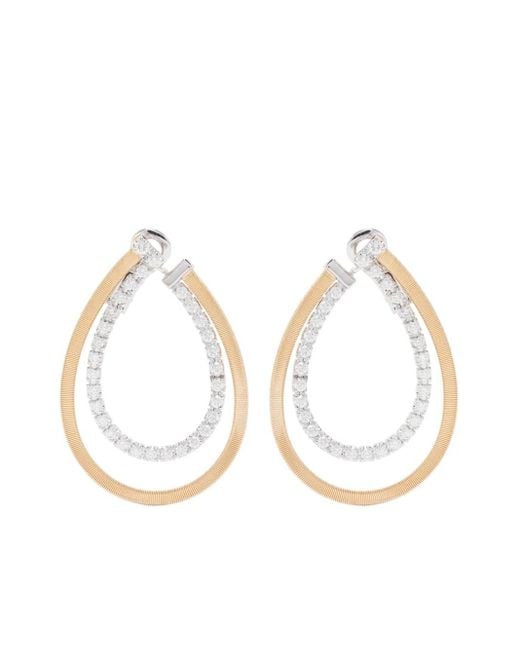 Marco Bicego Metallic 18Kt Diamond Drop Earrings